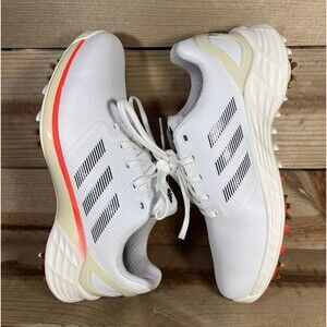 NEW Mens 7 Adidas ZG21 Tokyo Cloud White Core Black Solar Red Golf Cleats H69228